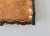 Vintage Ornate English Copper Pewter Square Engraved Platter Footed For Sale - Image 11 of 16