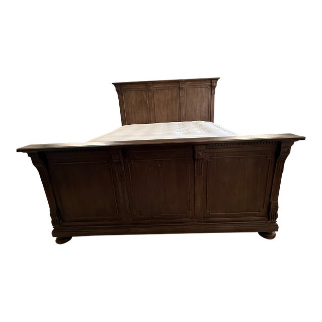 Cal King Bed Frame by Rh Restoration Hardware St James Panel Bed With Footboard. Mattress and Adjustable Bed Base Not Included. For Sale