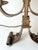 Large Florentine Gilt Iron Two-Light Table Lamp with Leather and Tapestry Shade, 1950s For Sale - Image 9 of 18