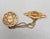 Vintage 1980s Signed Monet Goldtone Pink Cabochon Chatelaine Brooch For Sale - Image 9 of 9