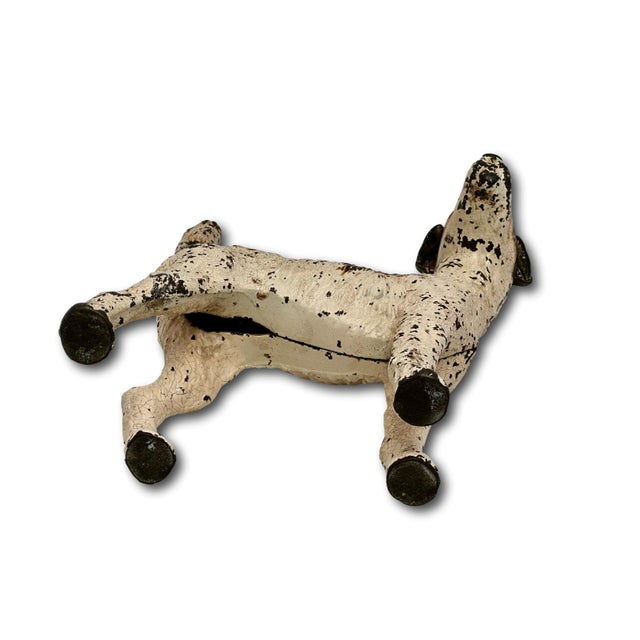 Vintage 1930s American Hubley Manufacturing Company Cast Iron Fox Terrier Dog Doorstop For Sale - Image 15 of 18
