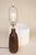 Wood 1960s Danish Mid Century Modern Turned Staved Walnut Bottle Table Lamp 1960's Unused Nos New-Old-Stock Gunnar Bostlund For Sale - Image 7 of 7