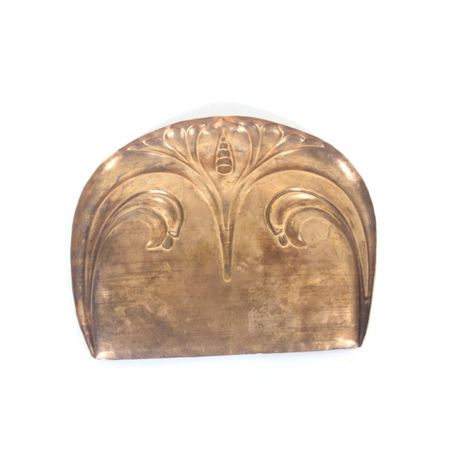 English Vintage English Copper Crumb Tray Dustpan Dustpan Table or Floor Sweep Silent Butler For Sale - Image 3 of 8