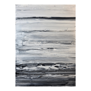 14.2" by 18.9" Emotional Topography — Break (No. 5) - Original Abstract Landscape, Oil Painting by Diane Grant - Unframed