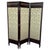 French Empire Mahogany 3-Fold Screen With Bronze Mounts For Sale - Image 9 of 9