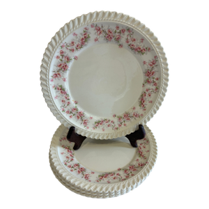 Mid 20th Century Harker Royal Gadroon Bridal Rose Plates – Set of 4