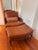 1990s Ethan Allen Bergere Leather Chair and Ottoman For Sale - Image 10 of 17