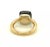 Contemporary Pomellato Nudo Garnet 18k Two Tone Gold Ring, Size 4.5 For Sale - Image 3 of 9