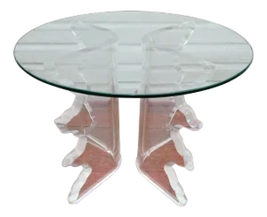 Mid-Century Lucite Side Table