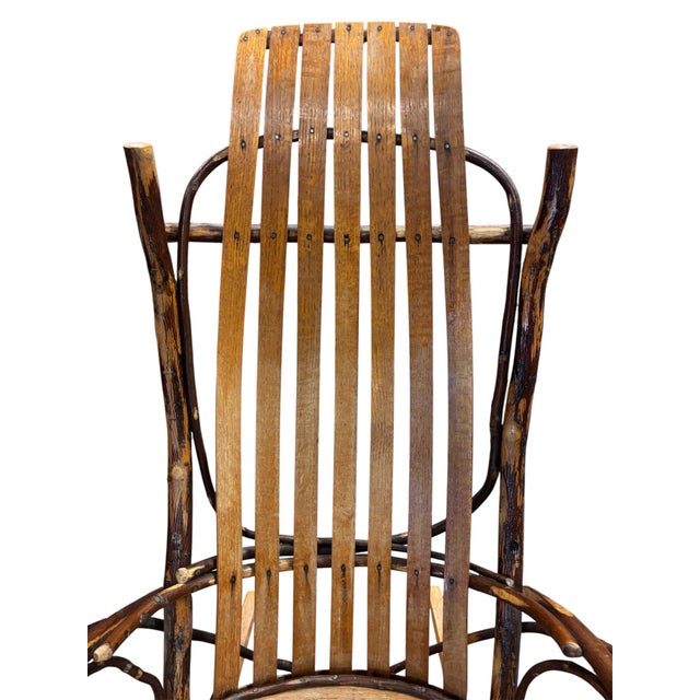 Late 20th Century Late 20th Century Hickory Bentwood Rocking Chair For Sale - Image 5 of 8