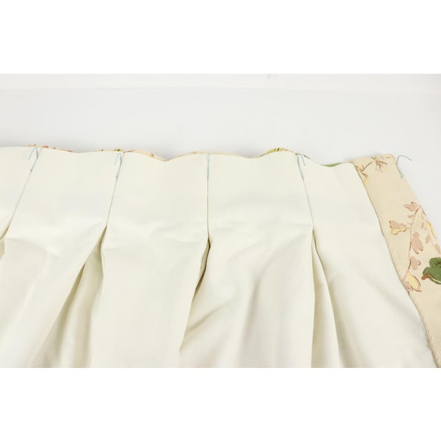 Late 20th Century Custom Made Floral Curtain Panels - A Pair For Sale In Kansas City - Image 6 of 10