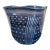 Large Signed 1993 Gunnar Cyrén for Orrefors Cobalt Blue Handkerchief Art Glass Centerpiece Bowl For Sale