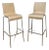 Postmodern Italian Bentwood Wave Bar Stools - Pair For Sale
