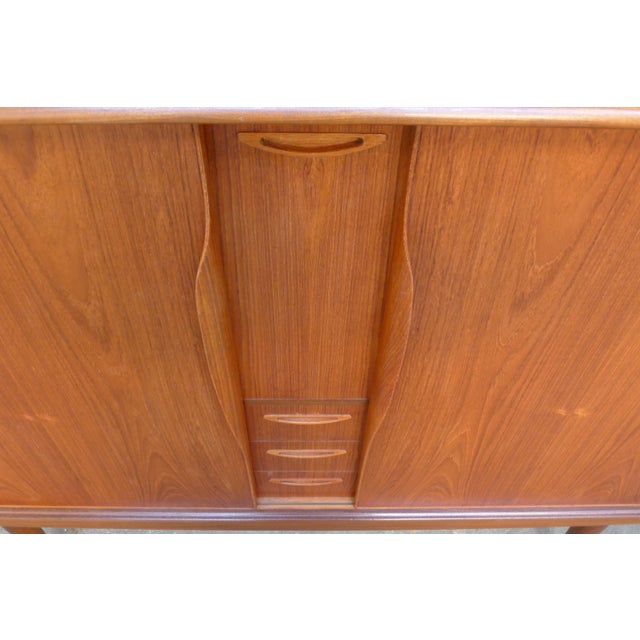 1960s Vintage Danish Teak and Walnut Highboard by H.W. Klein for Bramin For Sale - Image 5 of 18