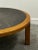 Rustic Vintage Round Textured Slate and Oak Coffee Table, 1970s For Sale - Image 3 of 11