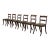19th Century Set Of Six Regency Sabre-Leg Chairs For Sale