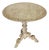 Antique Bleached Carved Oak Side Table With Hoof Feet 19th Century For Sale