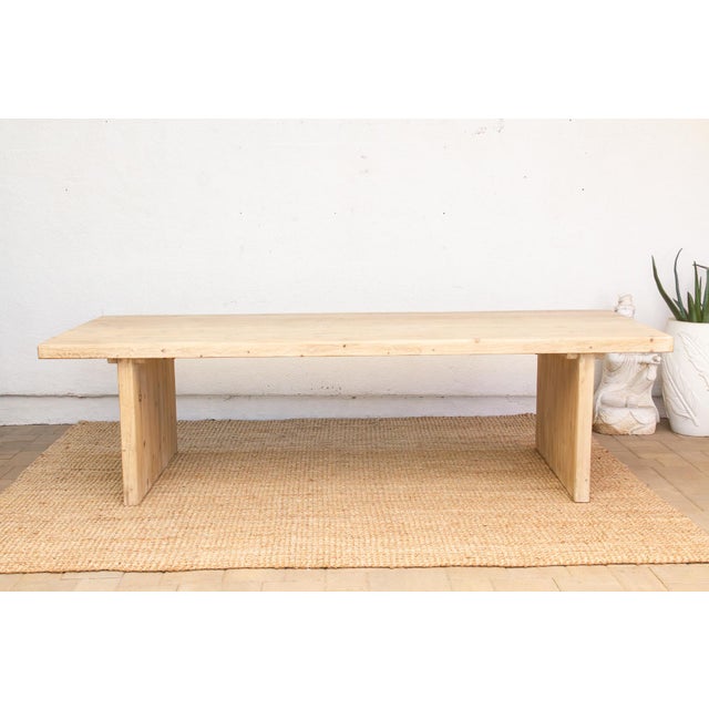 108" Long Reclaimed Wood Artisan's Dining Table For Sale - Image 11 of 12