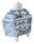 Japanese Blue and White Arita Kiln Incense Burner Censer For Sale