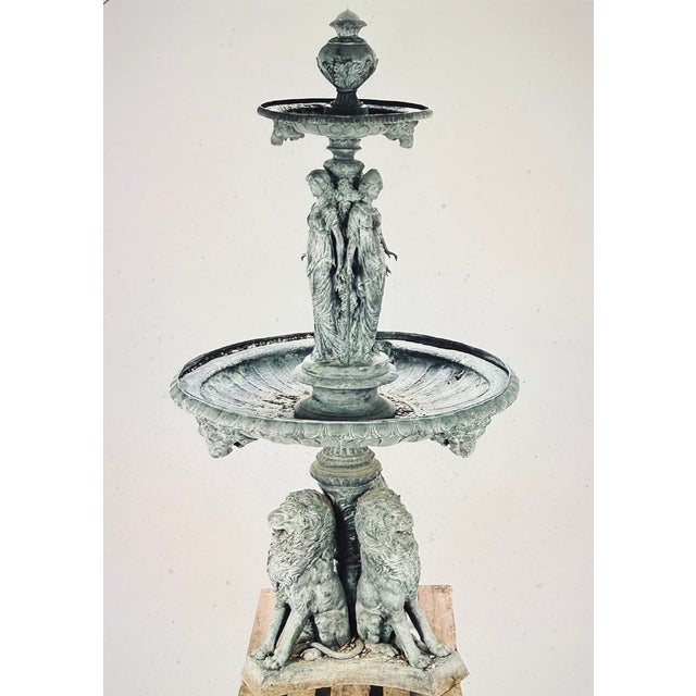 Metal Vintage Pompous Park Fountain, 1890s For Sale - Image 7 of 7