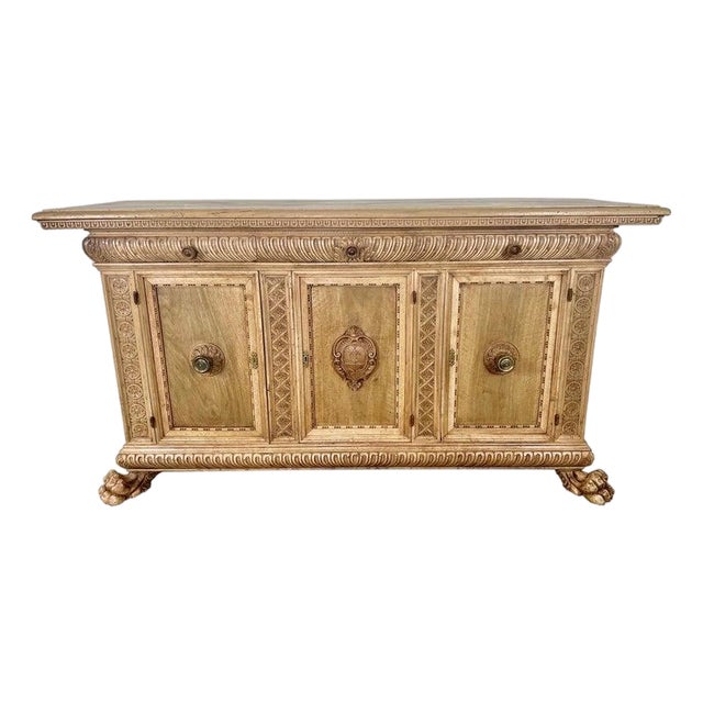Early 19th Century French Bleached Walnut Credenza For Sale