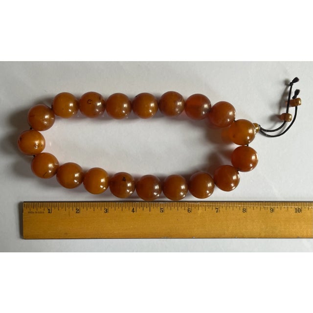 Large Natural Baltic Amber Worry Beads For Sale - Image 11 of 13