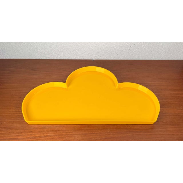 Postmodern Italian Yellow Plastic Tray from Guzzini For Sale - Image 14 of 18