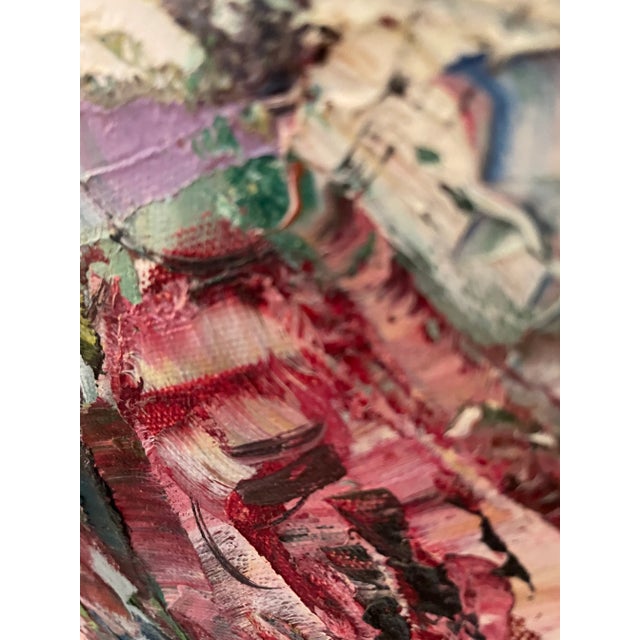 Vintage Still Life Painting of Flowers & Fruit For Sale In Miami - Image 6 of 9