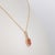 2020s Natural Padparadscha Sapphire Pendant With Earth-Mined Diamonds: Solid 14k Gold For Sale - Image 5 of 7