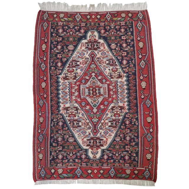 Vintage Sanne Kelim Rug, 1940s For Sale - Image 13 of 13