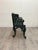 1980s Vintage Green Cast Aluminum Outdoor Bench For Sale - Image 5 of 7