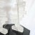 Mid Century Modern Stacked Frosted Acrylic Table Lamps - A Pair For Sale - Image 4 of 8