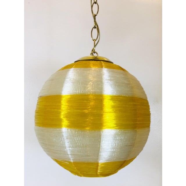 MidCentury Spun Fiberglass Light Fixture Chairish