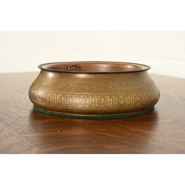 Art Deco Tiffany Studios New York Bronze Doré Jardiniere or Planter For Sale - Image 3 of 11