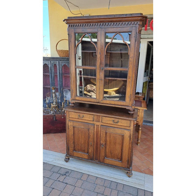 Antique Scottish Cupboard in Oak, 1800s For Sale - Image 6 of 6