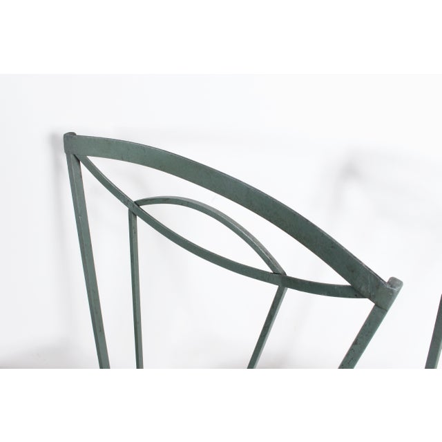 Mid 20th Century Set of 4 Tempestini for Salterini Wrought Iron Dining Side Chairs, C. 1940 For Sale - Image 5 of 12