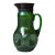 Loetz Attr Creta Papillon Green Oil Spot Art Glass & Silver Pitcher C1920 For Sale