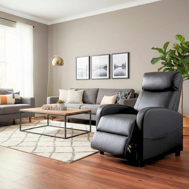 Materials: Metal Overall width: 28 inches Overall height: 40.16 inches Overall depth: 35.44 inches Modern Recliner Chair –...