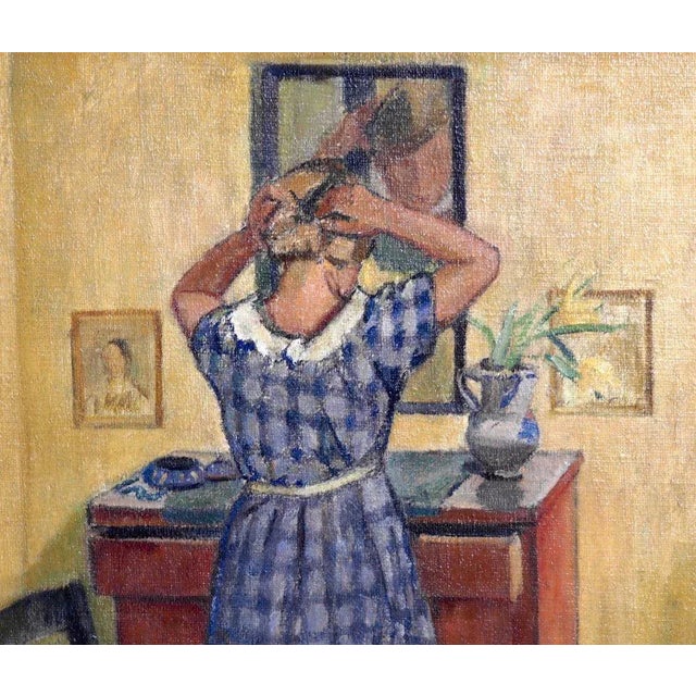 Antique Oil on Canvas by Knud Ove Hilkier, 1900s, in Good conditions.