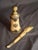 Rare 19thC Moroccan Judaica Camel Bone Inkwell Set - Star of David - Original Pen For Sale - Image 12 of 18