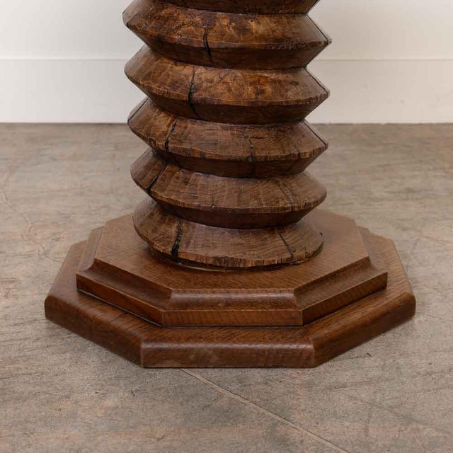 Wood 1940s French Twisted Wood Gueridon Table For Sale - Image 7 of 11