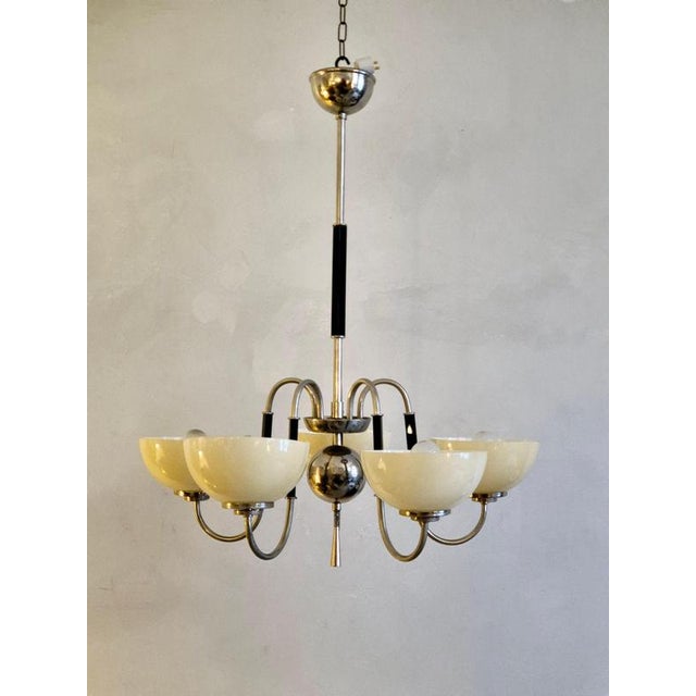 Swedish Grace Art Deco Chandelier, 1930s For Sale - Image 3 of 8