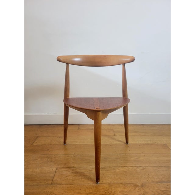 FH4103 Heart Chairs for Fritz Hansen by Hans J. Wegner, 1960s, Set of 4 For Sale - Image 6 of 18