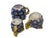 This exceptional three-piece nested set of graduated pitchers showcases a vibrant loganberry and leaf relief pattern, a...