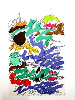 Charles Lapicque (after) - Homage to Dufy - Lithograph 1965