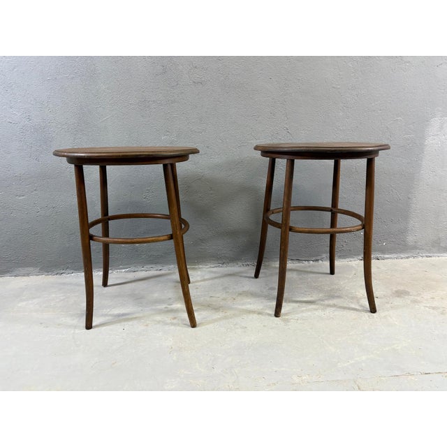 Vintage Bentwood Side Tables, Set of 2 For Sale - Image 4 of 6