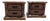 Late 20th Century Pair of Traditional Carved Wood Two-Drawer Nightstands For Sale