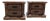 Pair of Vintage Carved Wood Two-Drawer Nightstands For Sale