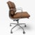 Herman Miller Eames for Herman Miller Aluminum Group Soft Pad Management Chair - Brown Leather For Sale - Image 4 of 9