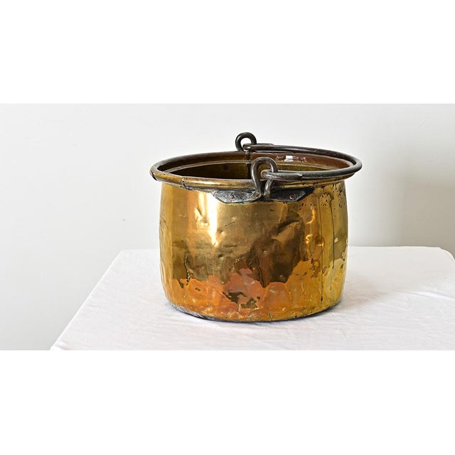 French French 19th Century Brass Cooking Pot For Sale - Image 3 of 9